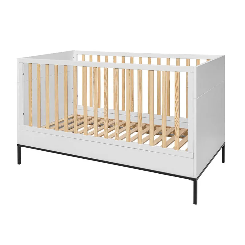 Lit évolutif 70x140 Bellamy Lumi Blanc et noir