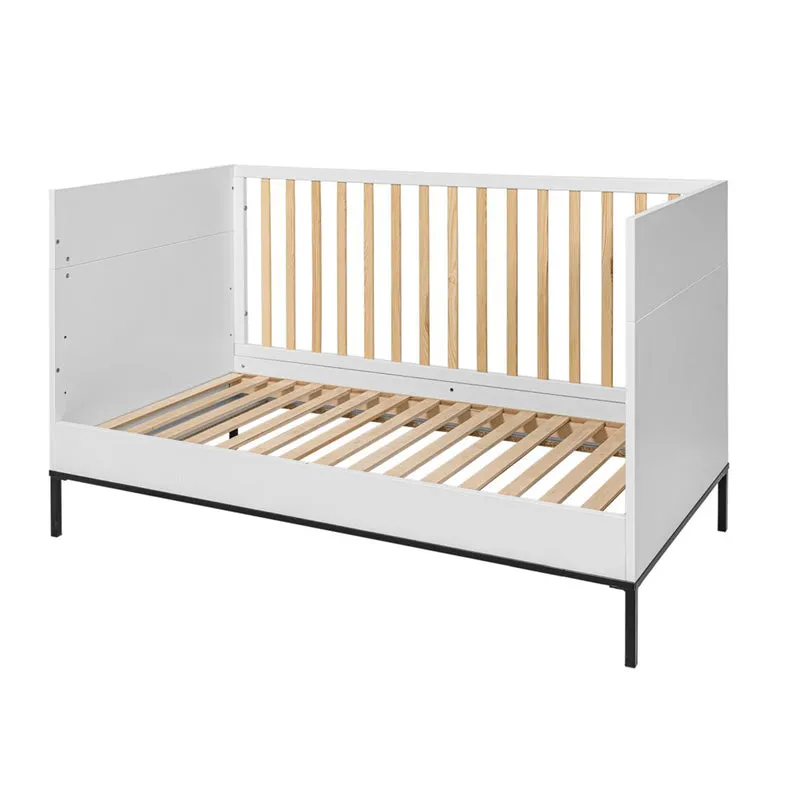 Lit évolutif 70x140 Bellamy Lumi Blanc et noir