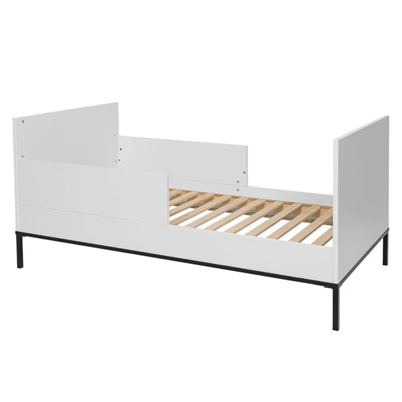 Lit évolutif 70x140 Bellamy Lumi Blanc et noir