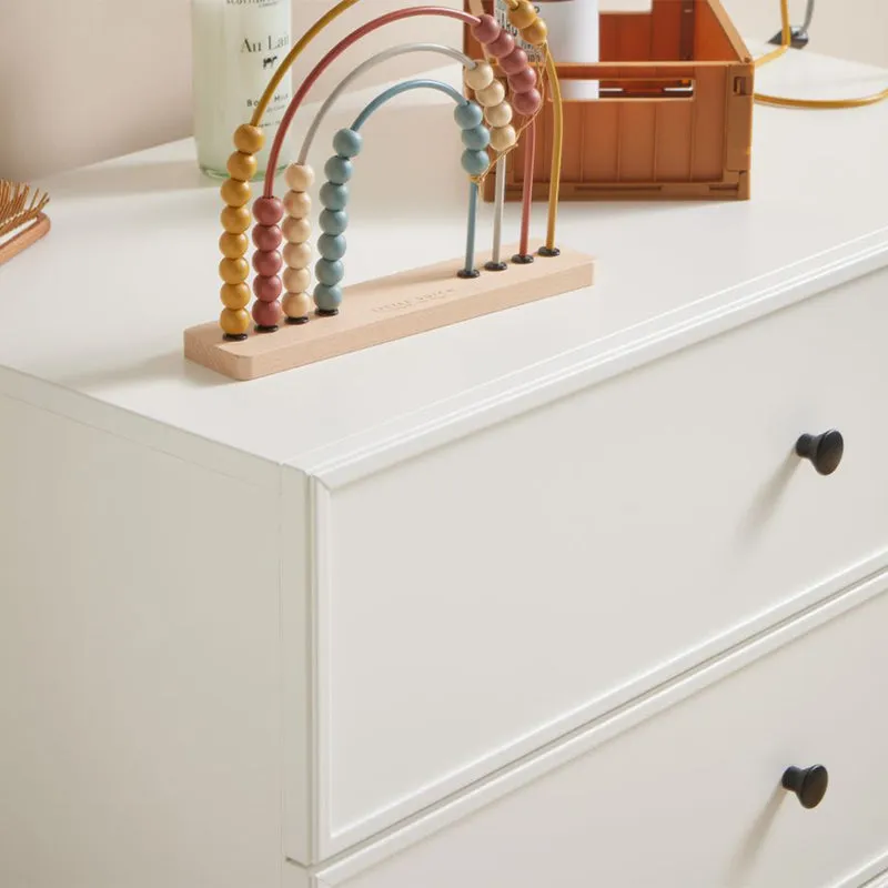 Commode 3 tiroirs Bellamy Lumi Blanc et noir