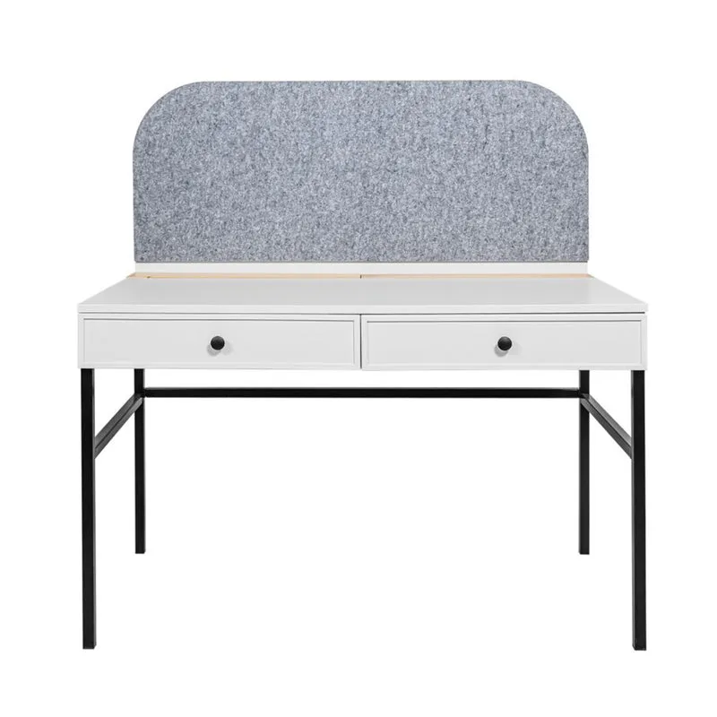 Bureau panneau inclus Bellamy Lumi Blanc et noir