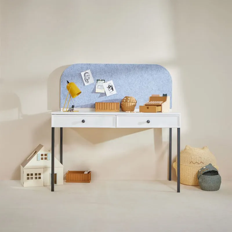 Bureau panneau inclus Bellamy Lumi Blanc et noir