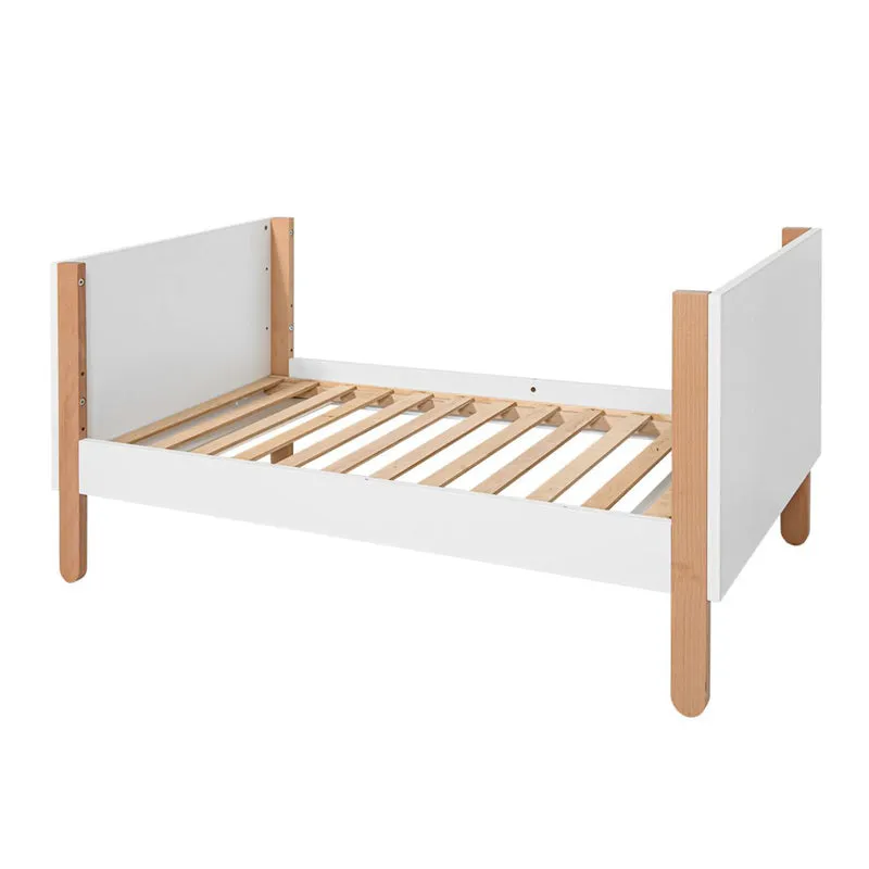 Lit évolutif 60x120 Bellamy Laurie Blanc et bois