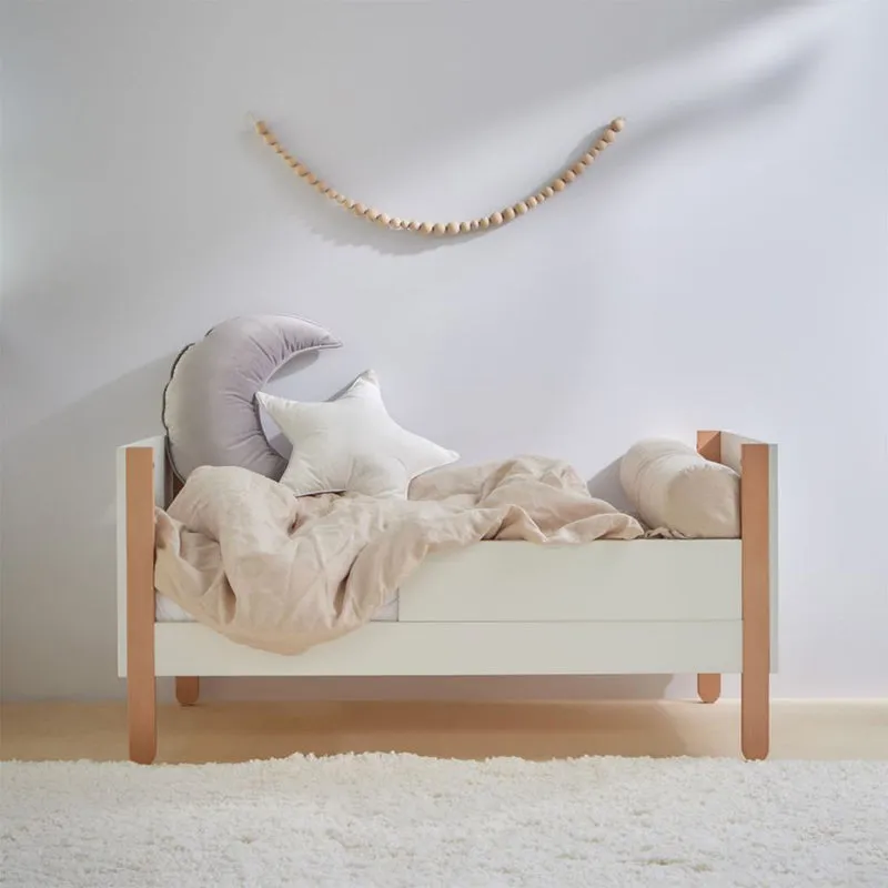Lit évolutif 60x120 Bellamy Laurie Blanc et bois
