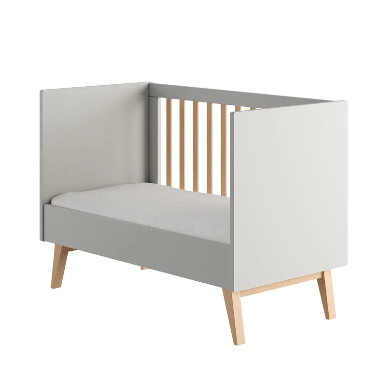 Lit évolutif 60x120 Pinio Swing Gris et bois
