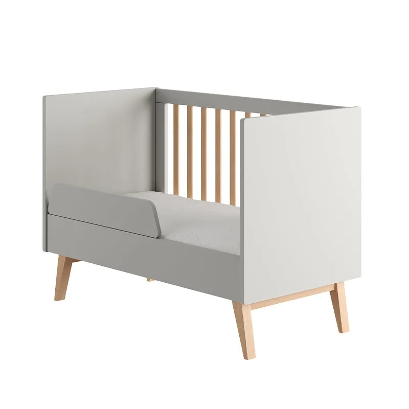Lit évolutif 60x120 Pinio Swing Gris et bois
