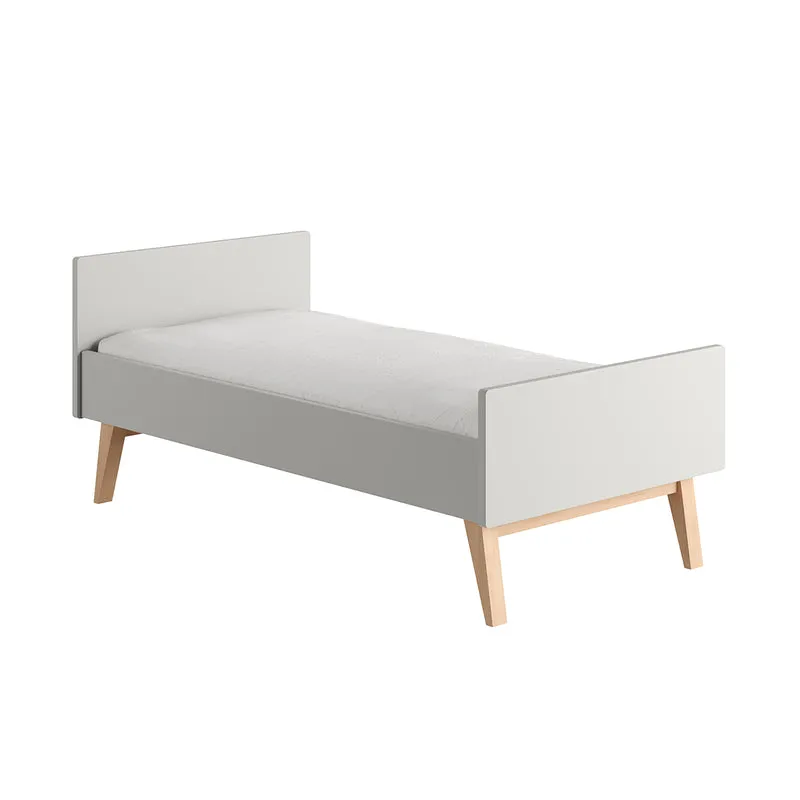 Lit évolutif 70x140 Pinio Swing Gris et bois