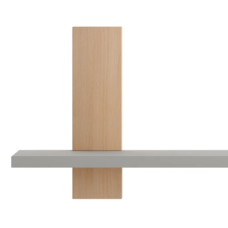 Étagère Pinio Swing Gris et bois
