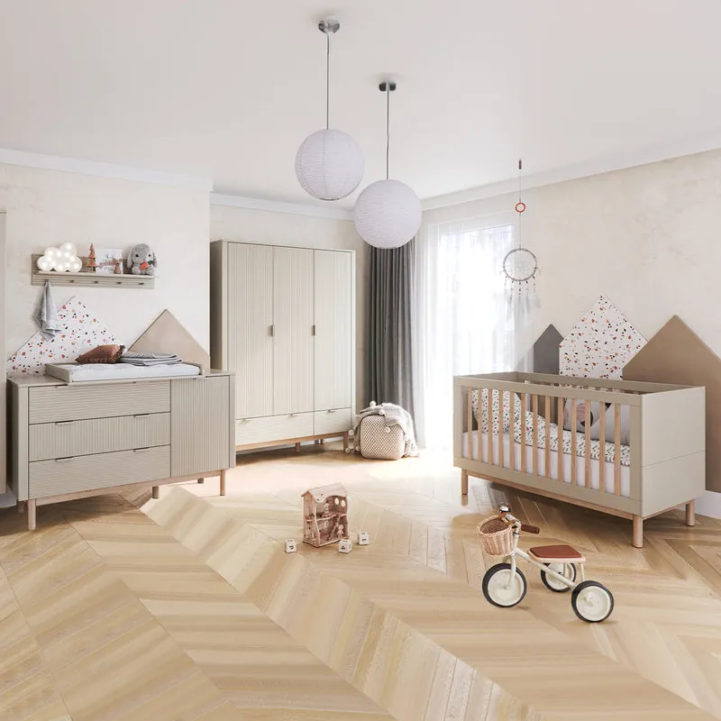 Lit évolutif 70x140 Pinio Miloo Champagne