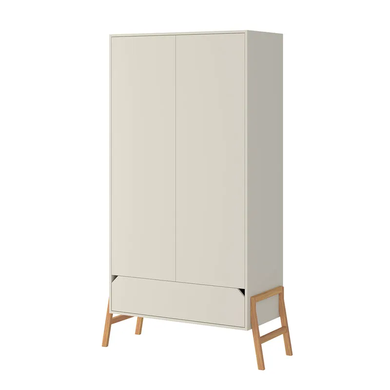Commode 3 tiroirs et armoire 2 portes Bellamy Lotta Cachemire