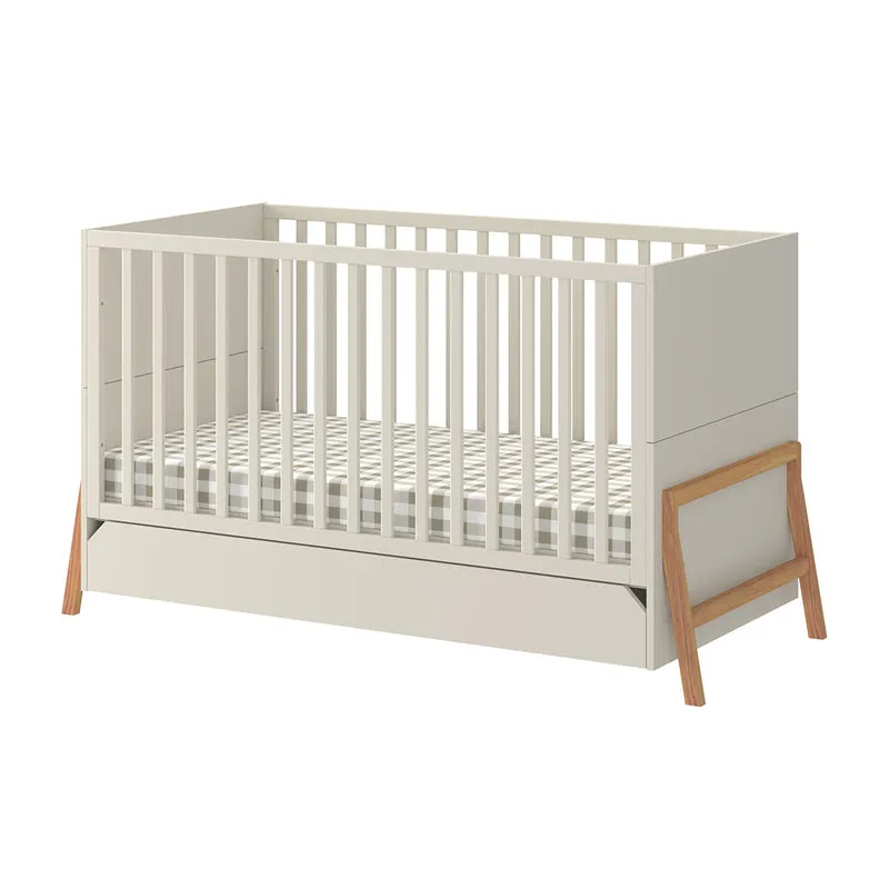Lit évolutif 70x140 tiroir inclus Bellamy Lotta Cachemire