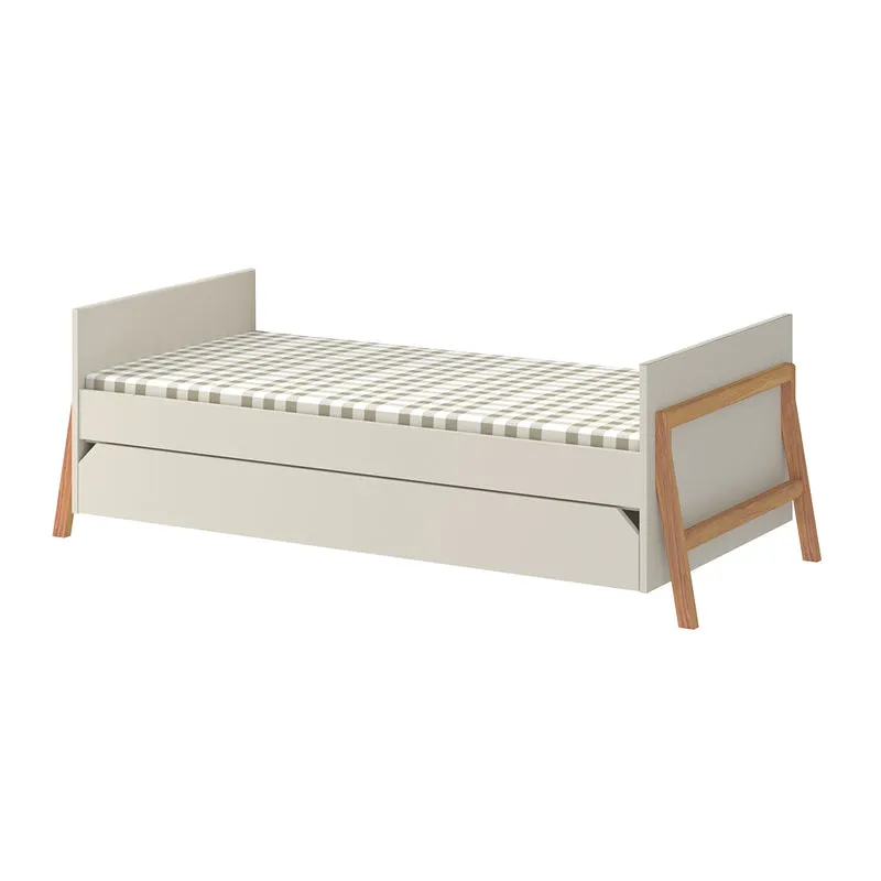 Lit évolutif 70x140 tiroir inclus Bellamy Lotta Cachemire