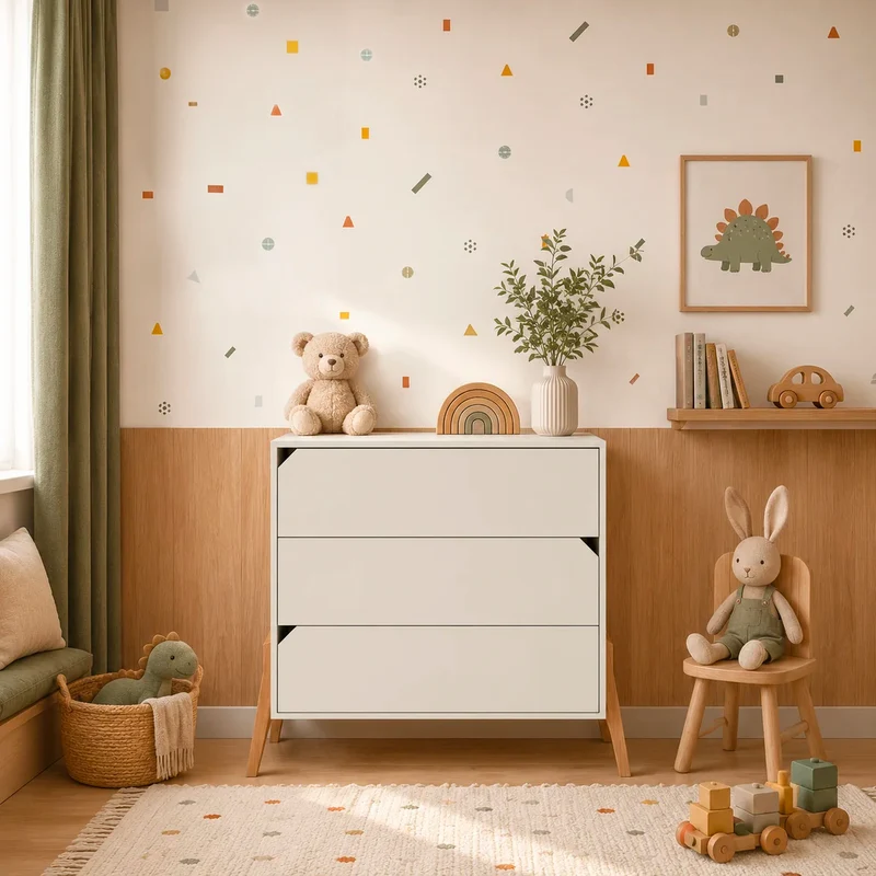 Commode 3 tiroirs Bellamy Lotta Cachemire