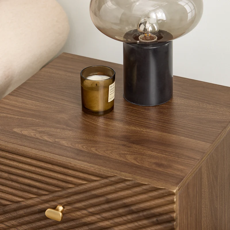 SoBuy FBT170-N Table de Chevet avec 2 Tiroirs, pour Salon et Chambre, Design Fonctionnel, Usage Quotidien, Pratique – L45×P40×H58 cm, Bois d’Hévéa, Marron