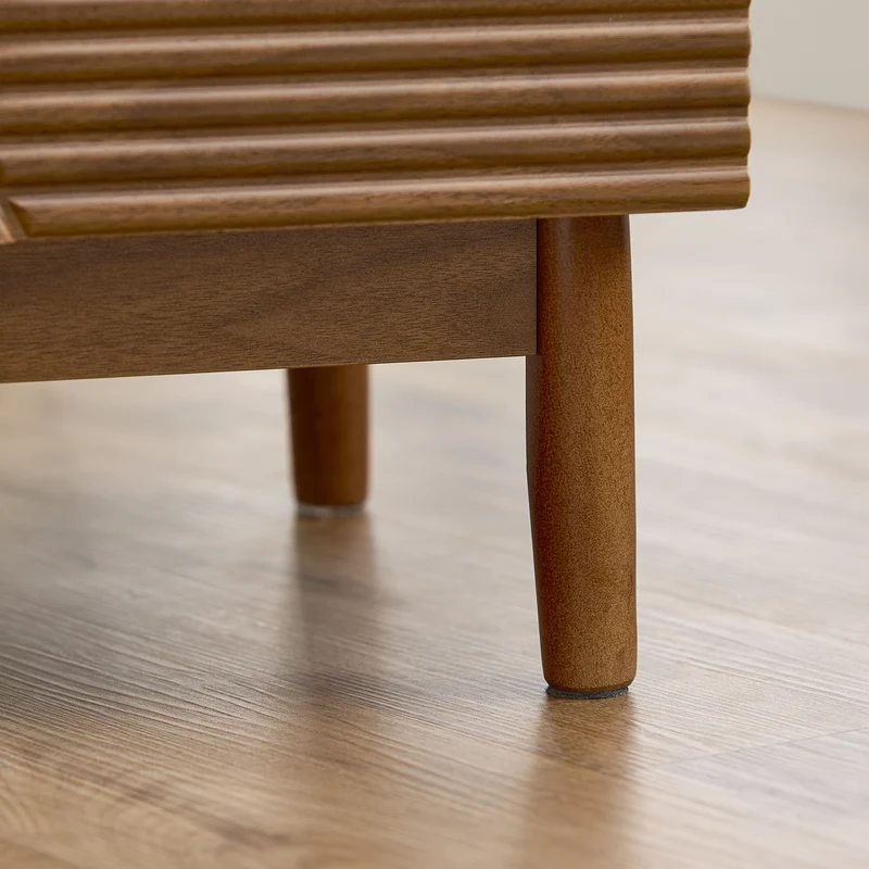 SoBuy FBT170-N Table de Chevet avec 2 Tiroirs, pour Salon et Chambre, Design Fonctionnel, Usage Quotidien, Pratique – L45×P40×H58 cm, Bois d’Hévéa, Marron
