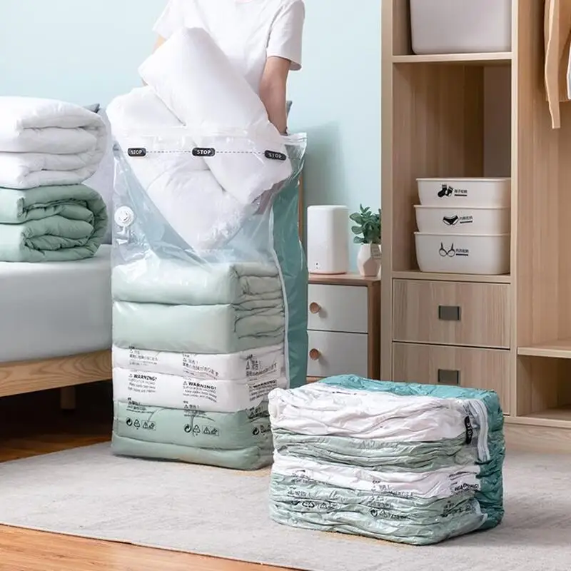 Sacs de rangement compressibles sans pompe