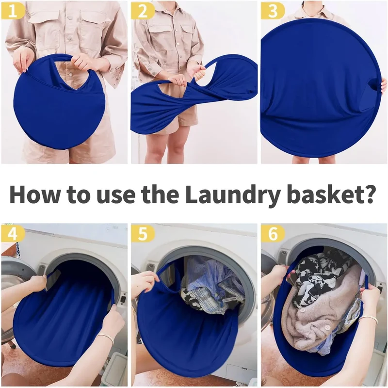Panier à linge pliable gain de place