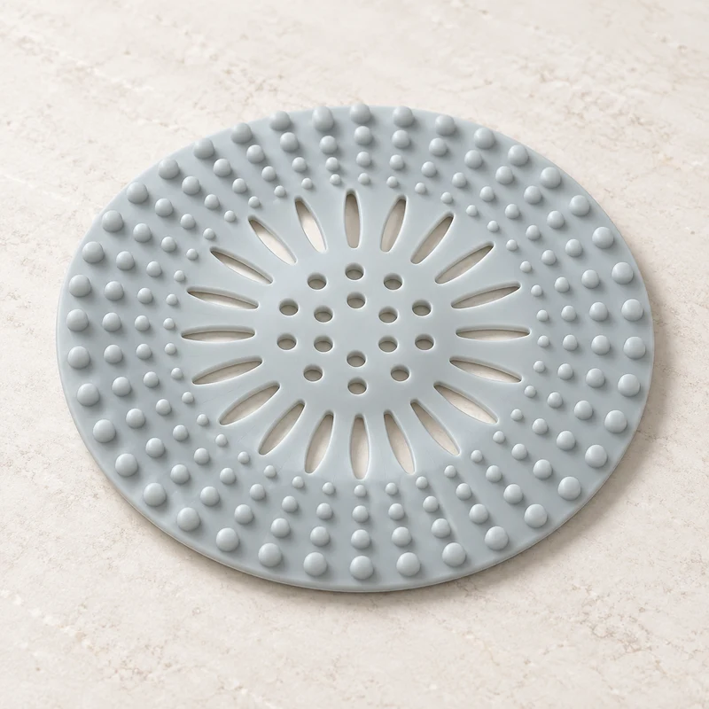 Filtre à cheveux en silicone pour évacuation