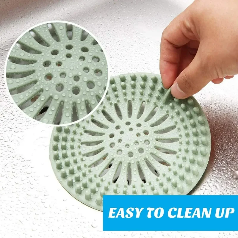 Filtre à cheveux en silicone pour évacuation