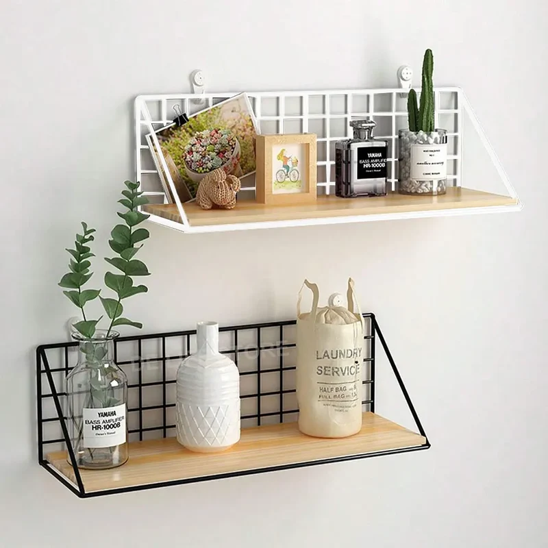 Étagère murale en bois pour épices