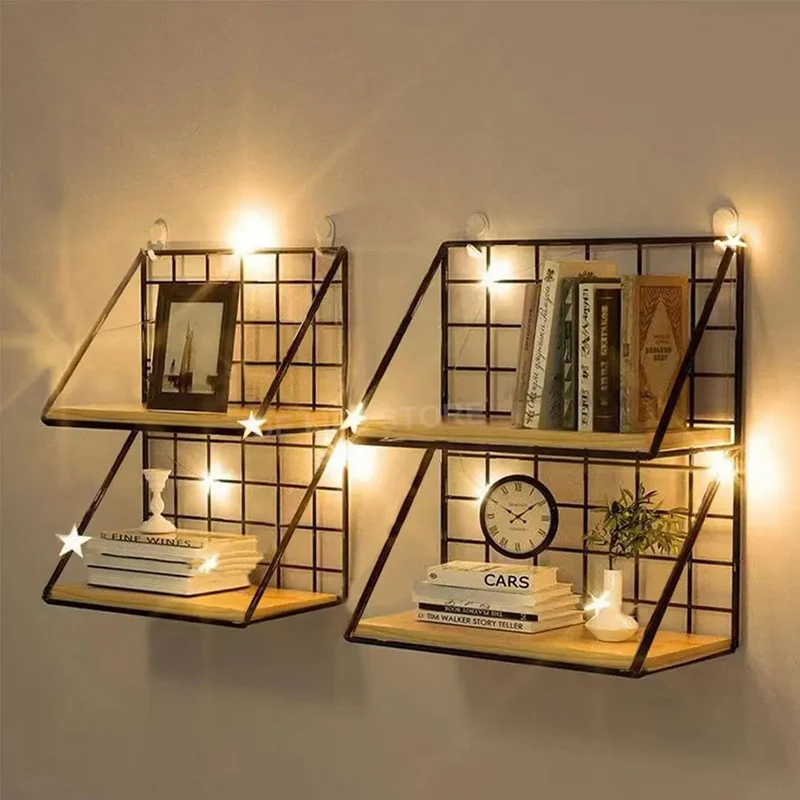 Étagère murale en bois pour épices
