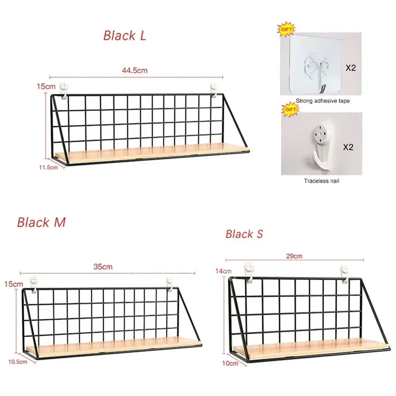 Étagère murale en bois pour épices