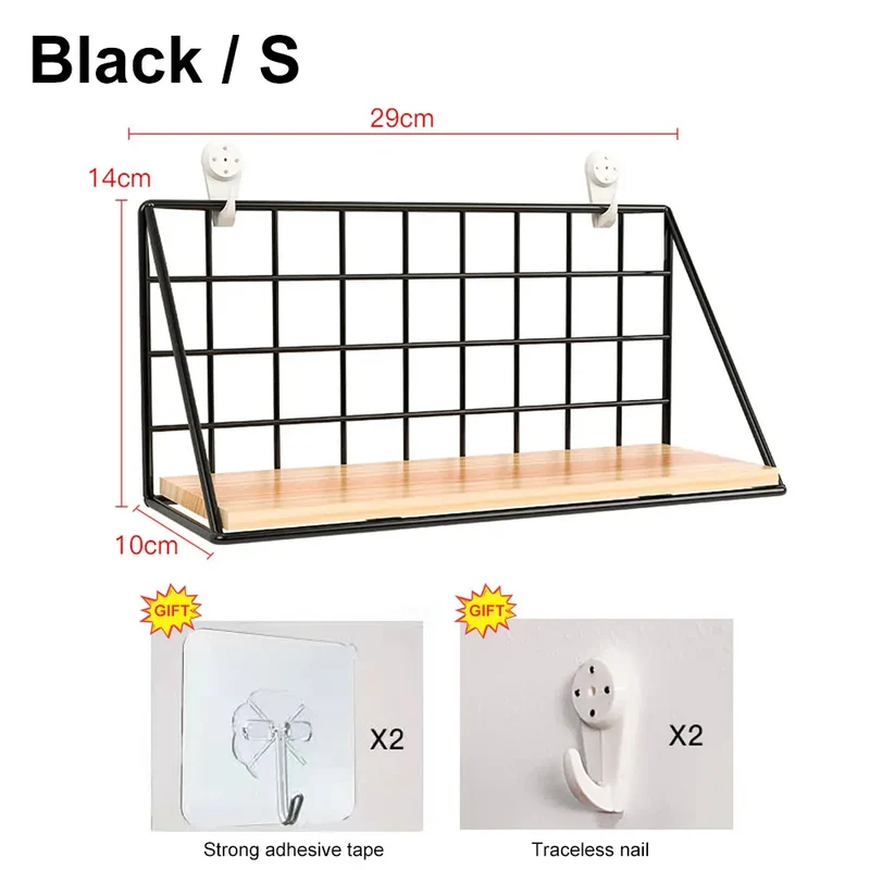 Étagère murale en bois pour épices