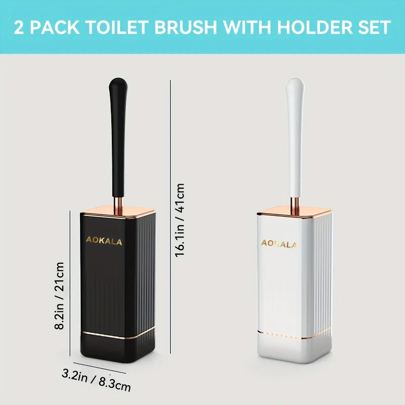 Brosse WC en silicone à séchage rapide