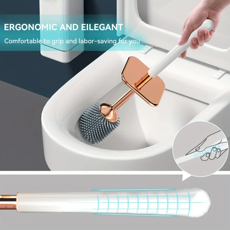 Brosse WC en silicone à séchage rapide