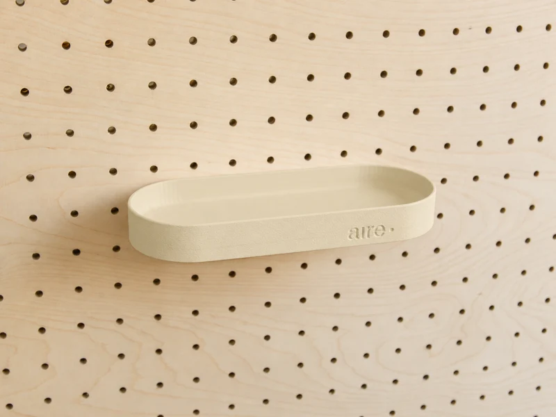 Étagère avec rebords pour pegboard – tablette murale de rangement