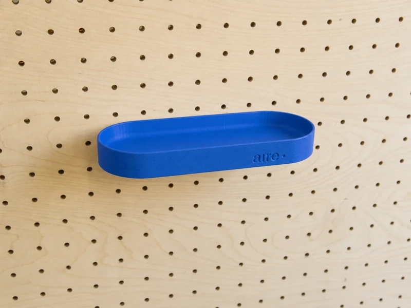 Étagère avec rebords pour pegboard – tablette murale de rangement