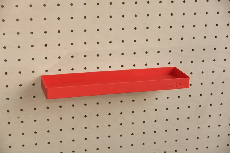Étagère avec rebords pour pegboard – tablette murale de rangement