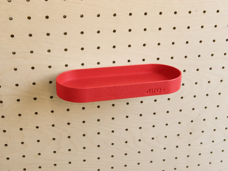 Étagère avec rebords pour pegboard – tablette murale de rangement