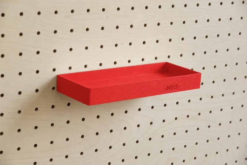 Étagère avec rebords pour pegboard – tablette murale de rangement