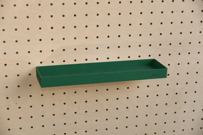 Étagère avec rebords pour pegboard – tablette murale de rangement