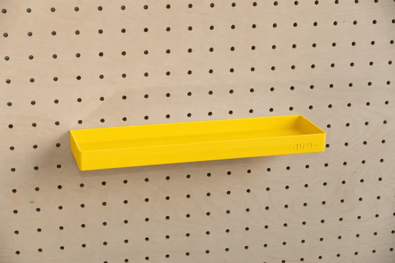 Étagère avec rebords pour pegboard – tablette murale de rangement