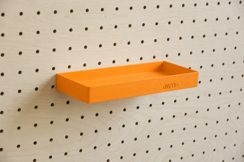 Étagère avec rebords pour pegboard – tablette murale de rangement