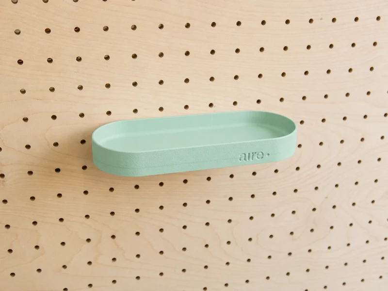 Étagère avec rebords pour pegboard – tablette murale de rangement