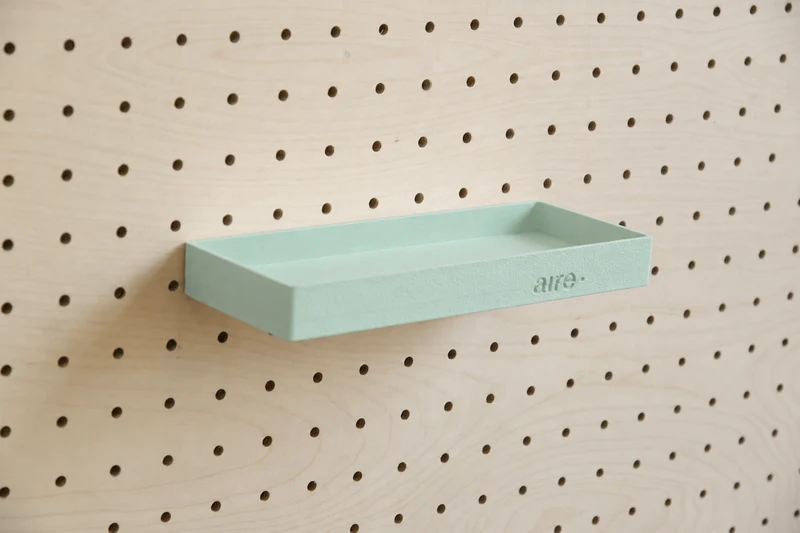 Étagère avec rebords pour pegboard – tablette murale de rangement