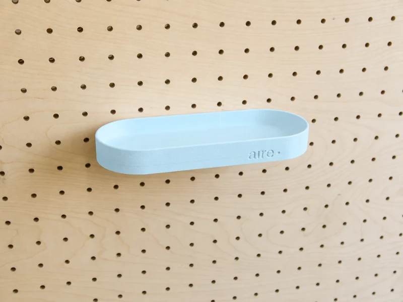 Étagère avec rebords pour pegboard – tablette murale de rangement