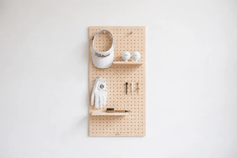 Starter Kit pegboard 9 mm – panneau perforé mural modulable 96 x 48 cm + accessoires