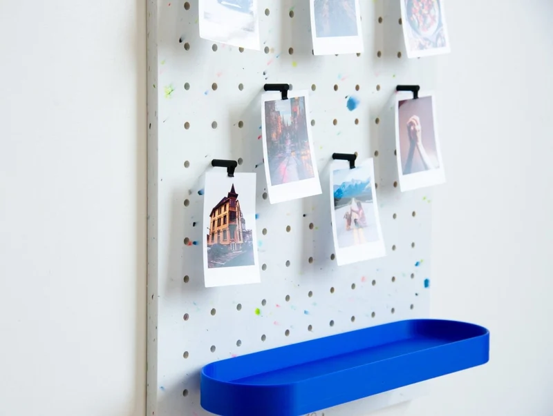 Pegboard Polygood recyclé + accessoires – kit panneau perforé mural écologique