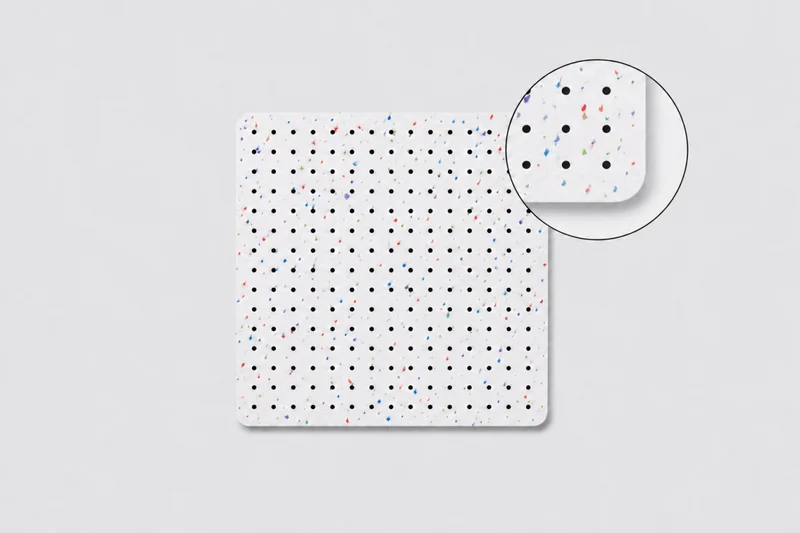 Pegboard Polygood plastique 100% recyclé – panneau perforé mural écologique