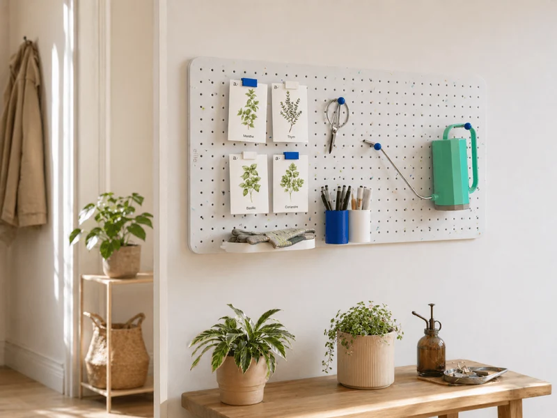 Pegboard Polygood plastique 100% recyclé – panneau perforé mural écologique