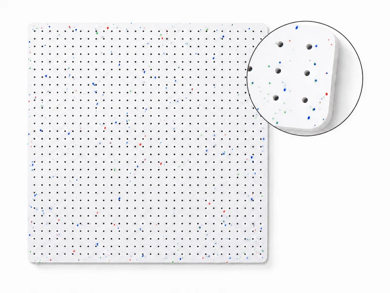 Pegboard Polygood plastique 100% recyclé – panneau perforé mural écologique