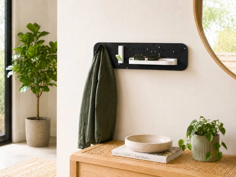 Pegboard Polygood plastique 100% recyclé – panneau perforé mural écologique