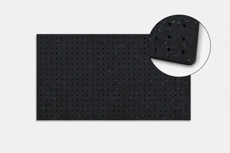 Pegboard Polygood plastique 100% recyclé – panneau perforé mural écologique