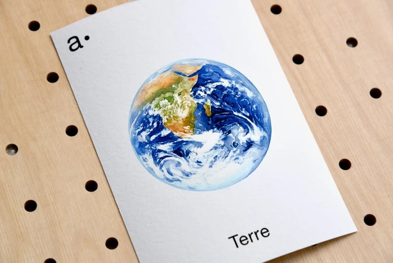 Cartes déco thématiques A6 pour pegboard – décoration murale