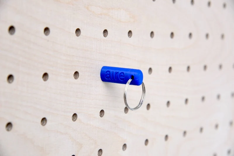 Porte-clés à anneau pour pegboard – crochet à clés mural panneau perforé