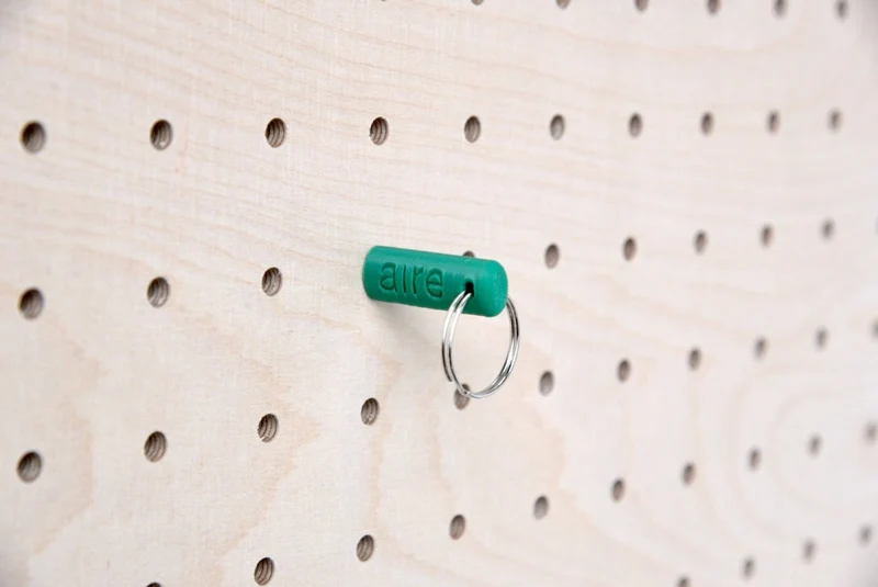Porte-clés à anneau pour pegboard – crochet à clés mural panneau perforé